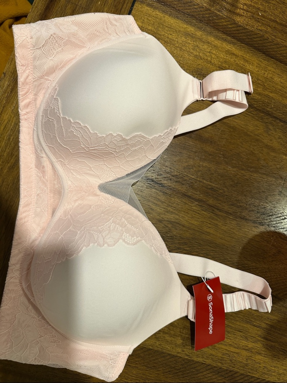 New Light Pink Lace T-Shirt Bra